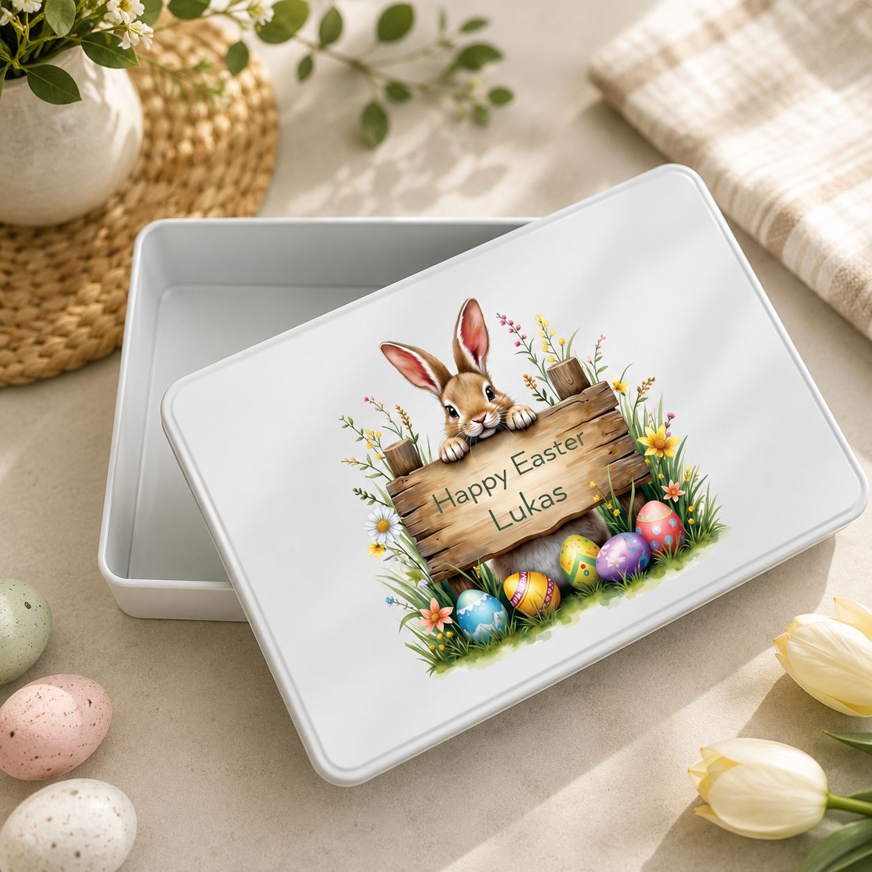 personalised easter tin
