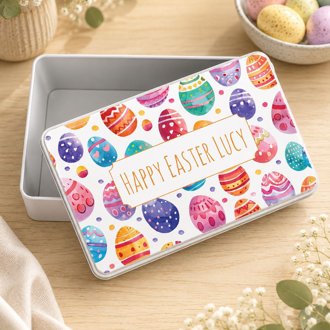 personalised easter tin