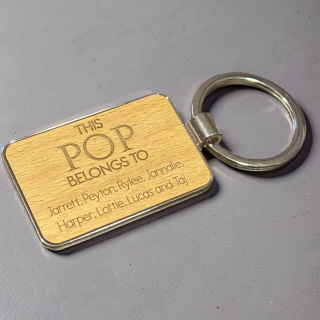 engraved keyring