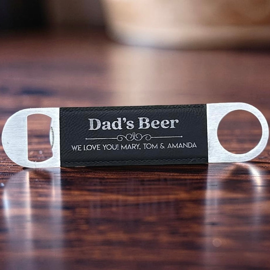 engraved father's day bottle opener