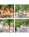 Family Portrait Cartoon Style