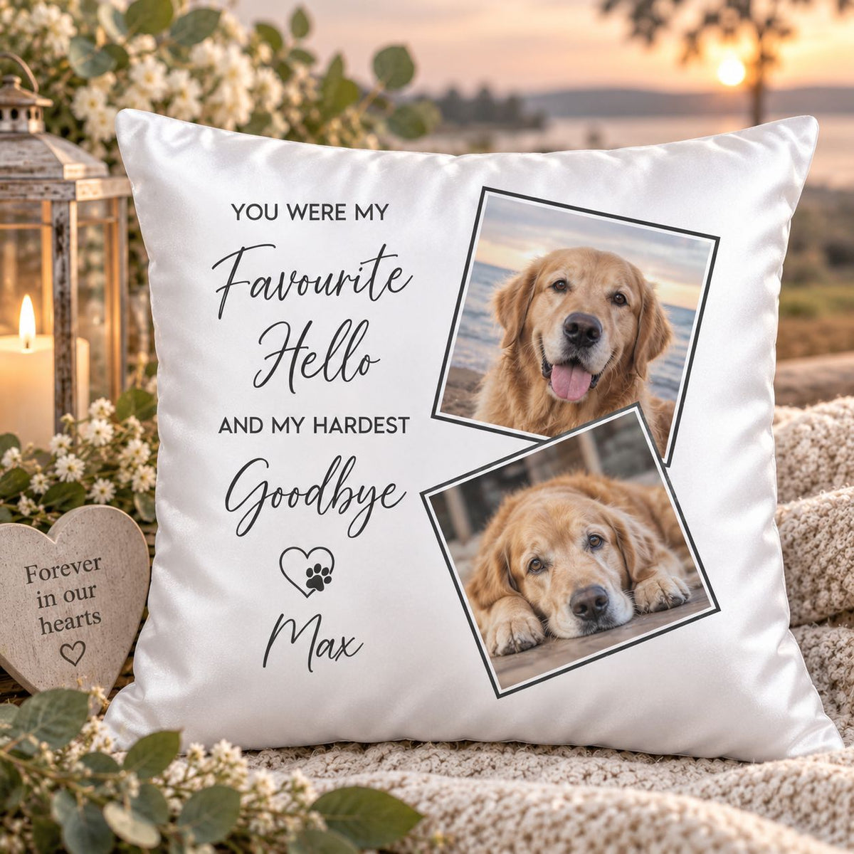 Favourite Hello Pet Memorial Cushion