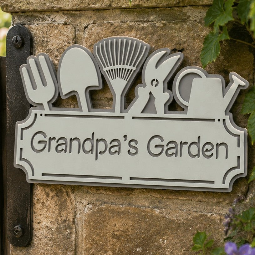 personalised garden sign