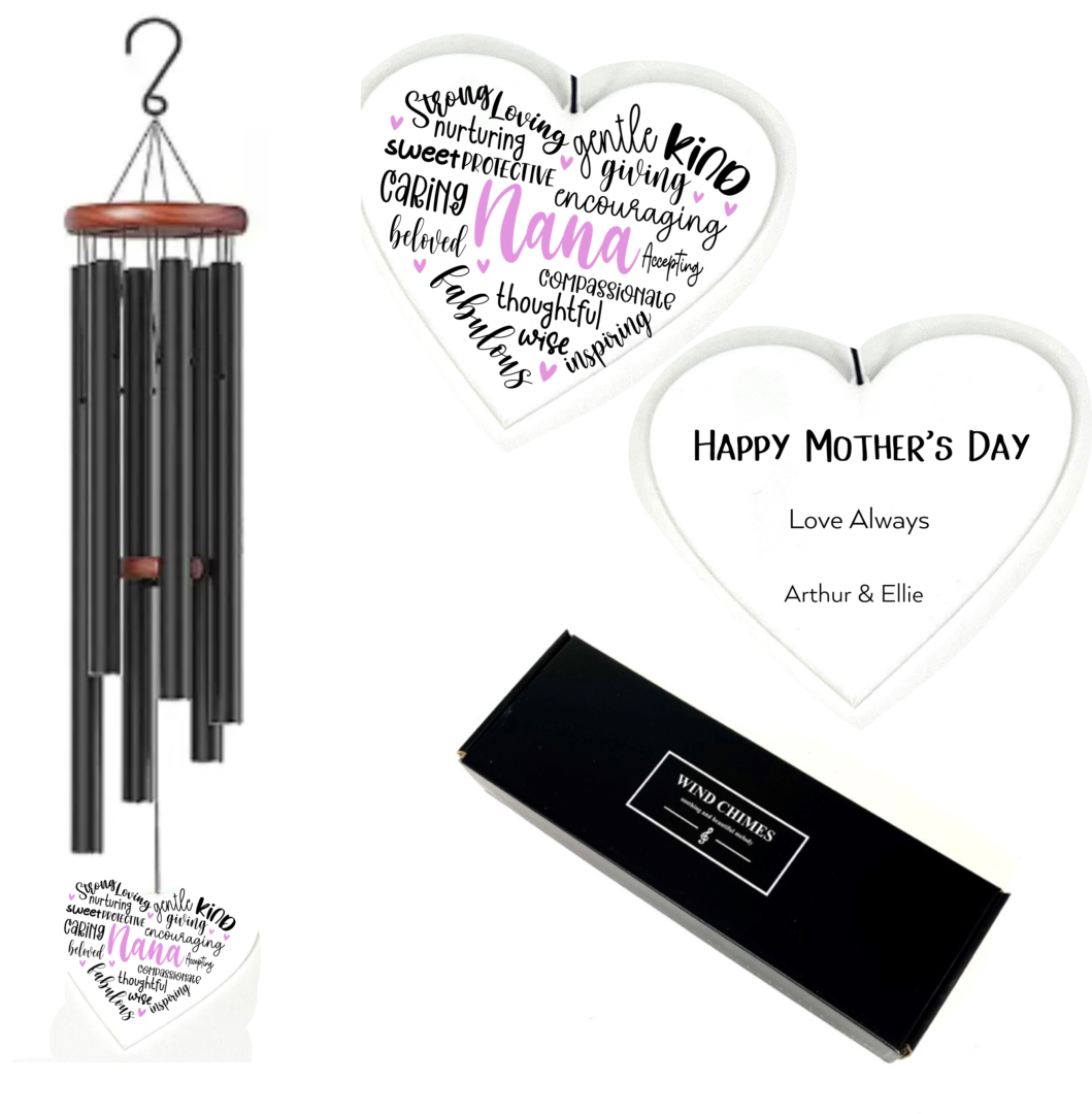 Personalised windchimes, Mothers day gift