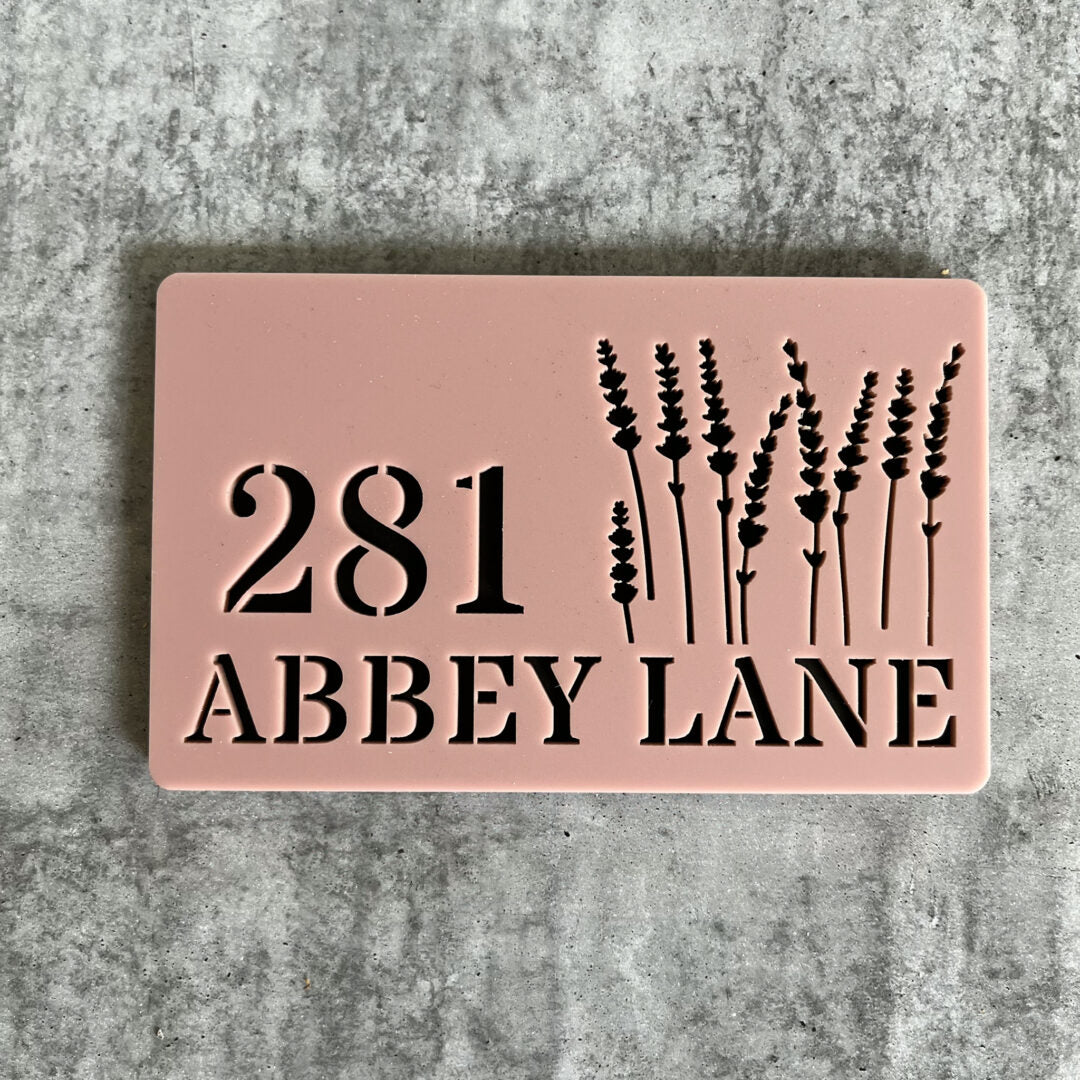 house number sign