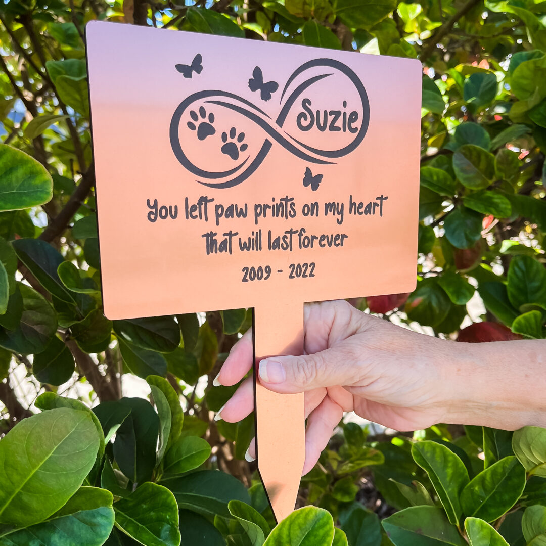 garden memorial plaque