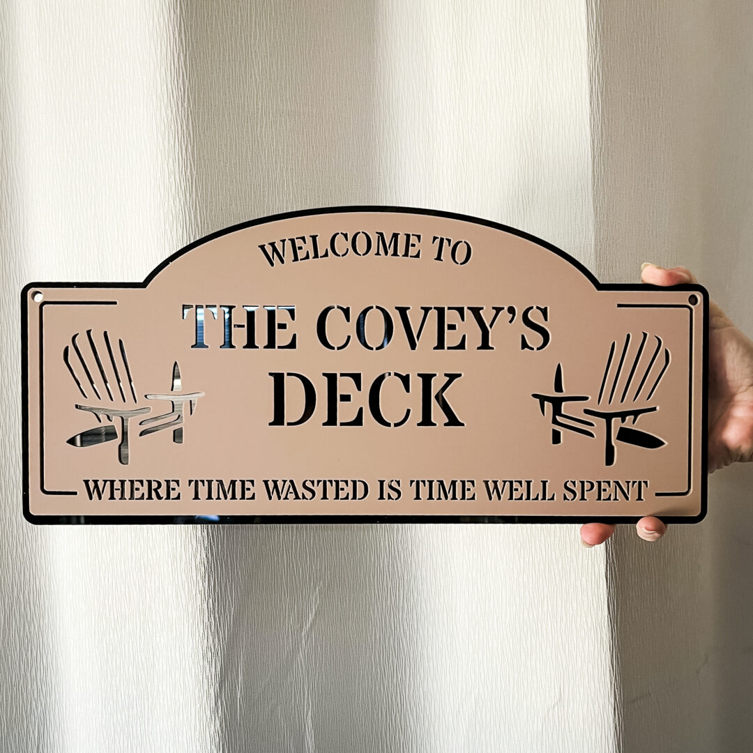 personalised garden sign