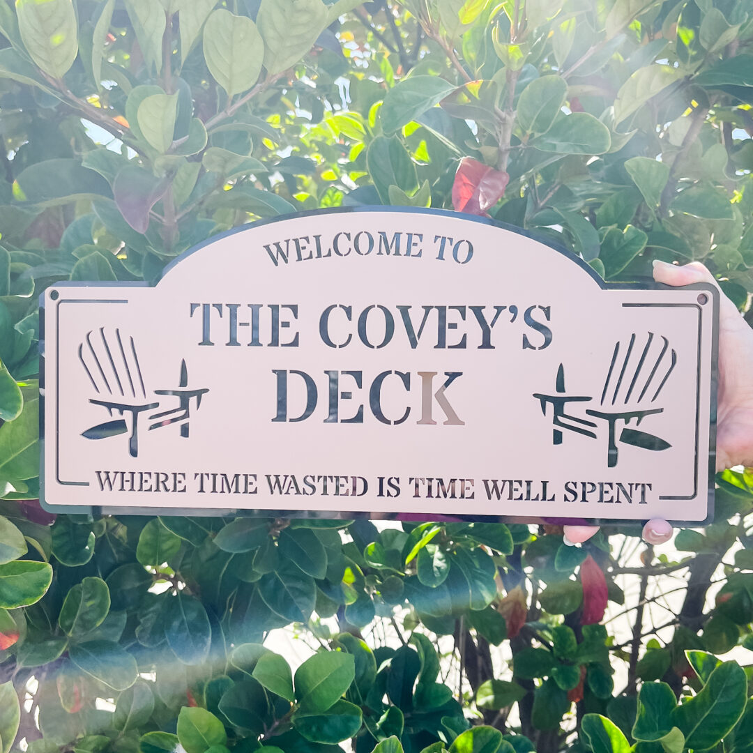 personalised garden sign