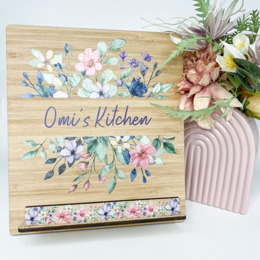 personalised cookbook stand