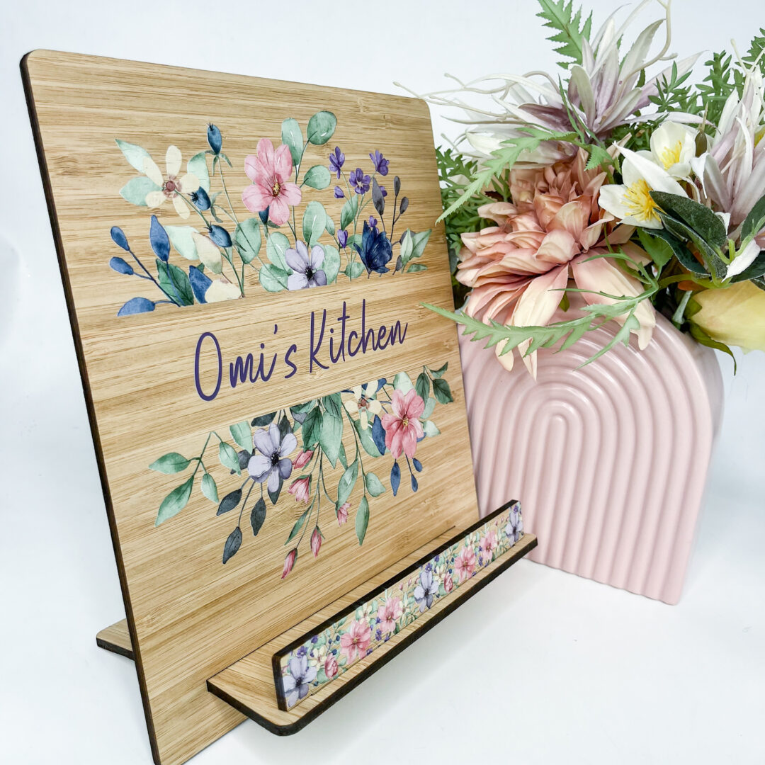 personalised cookbook stand