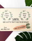 Personalised Santa placemat for Christmas Eve milk and cookies