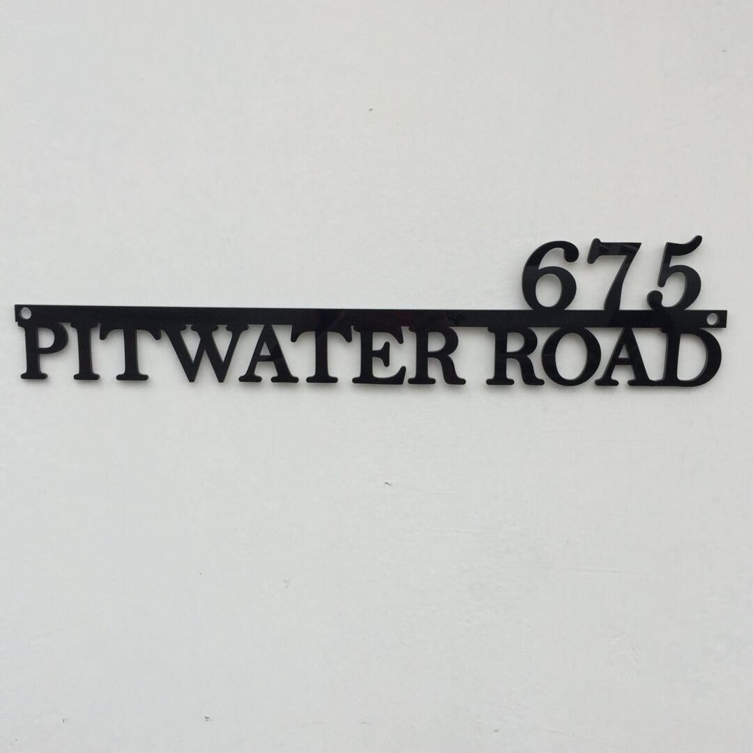 house number sign, address sign