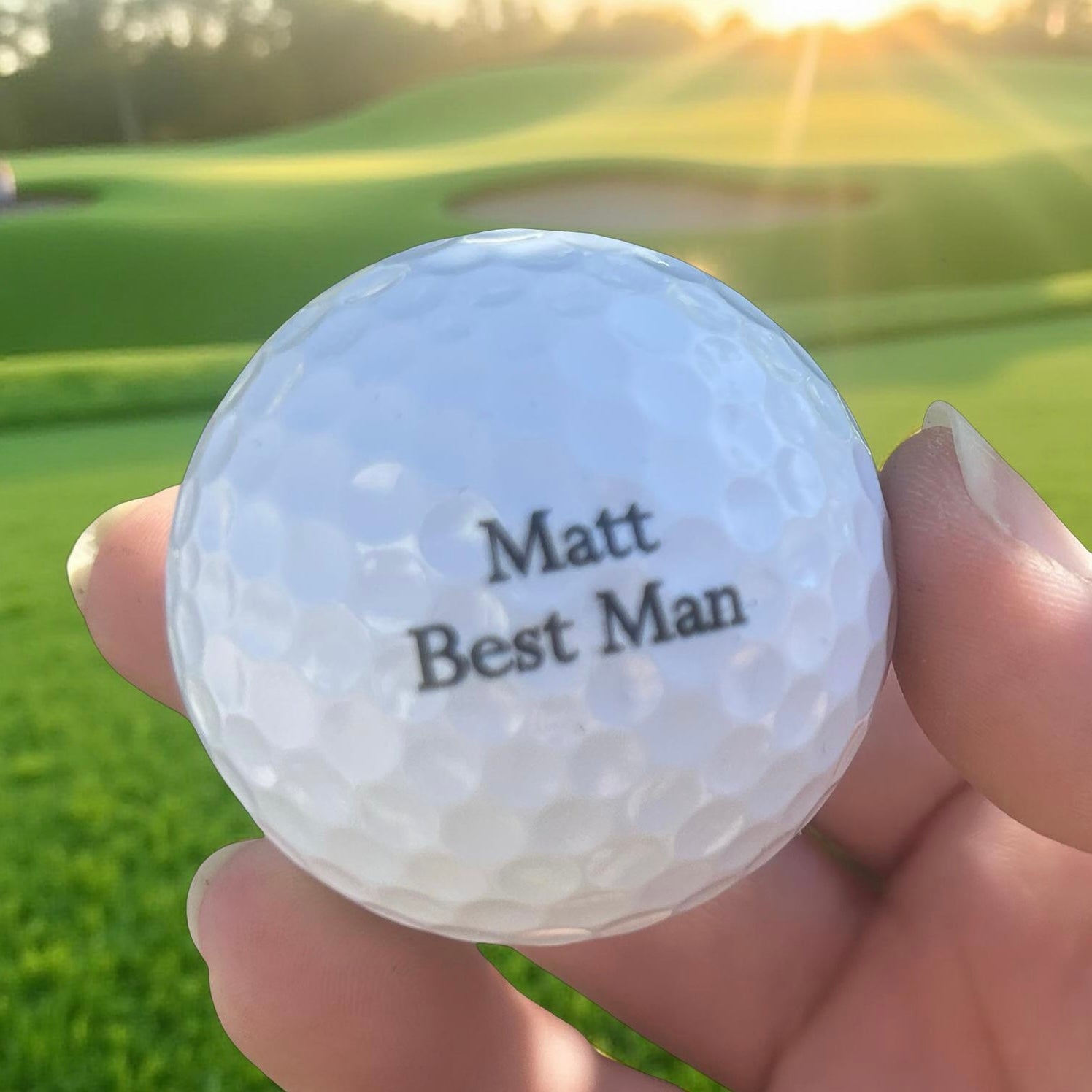 personalised golf balls