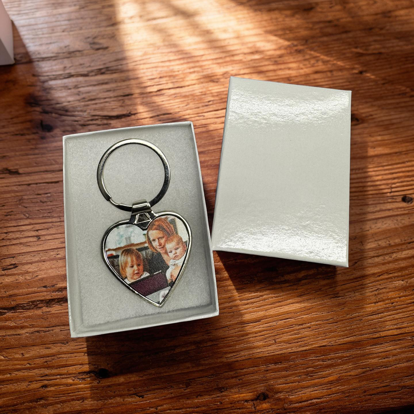 Sentimental heart keepsake keyring for Mother’s Day