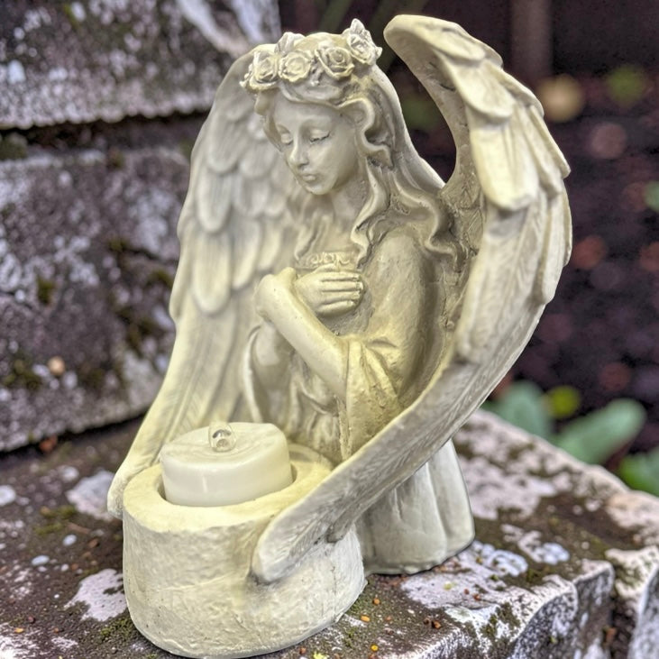 angel tea light holder memorial ornament