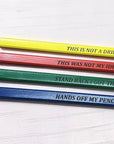 engraved builders pencils