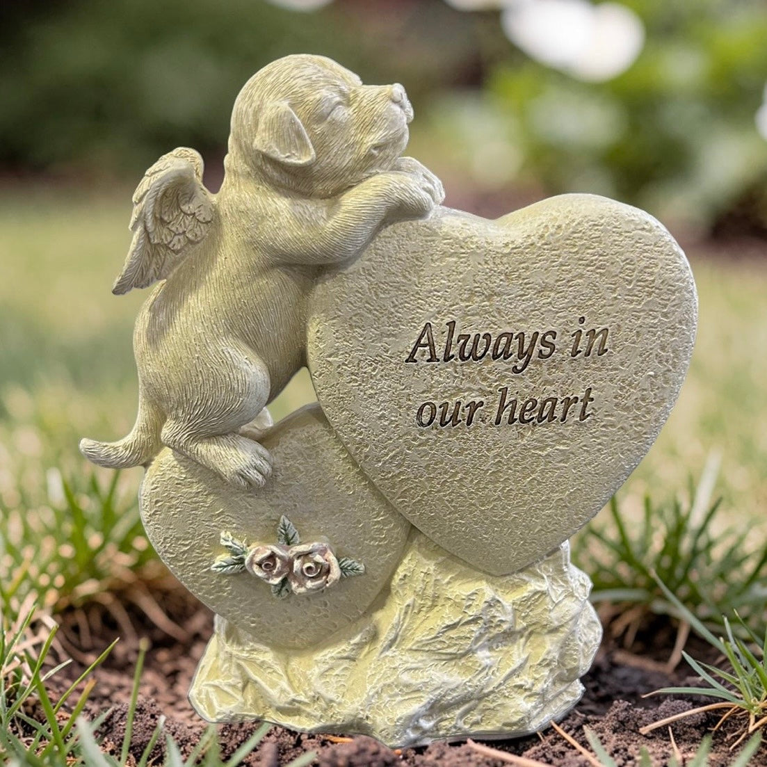 dog memorial statue