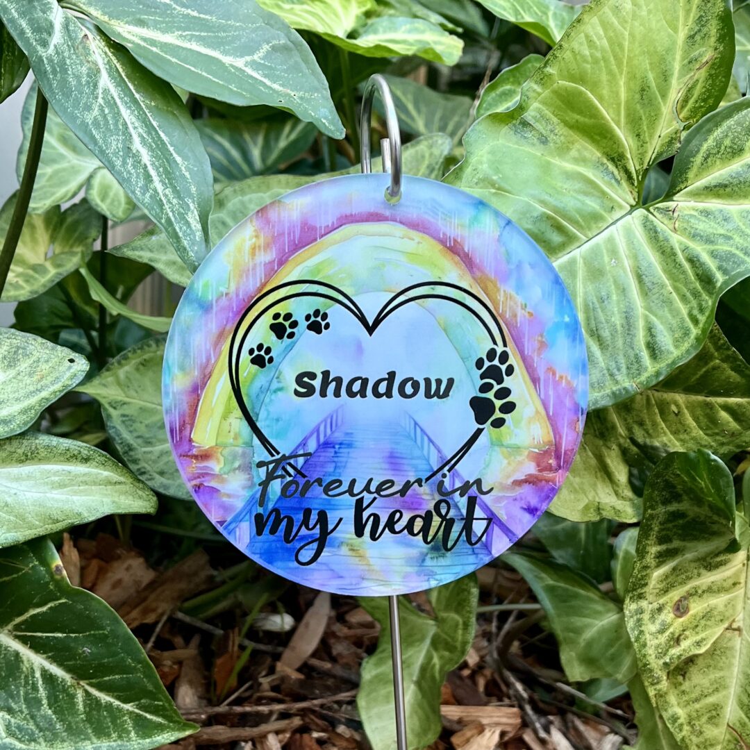 pet burial plaque, pet memorial