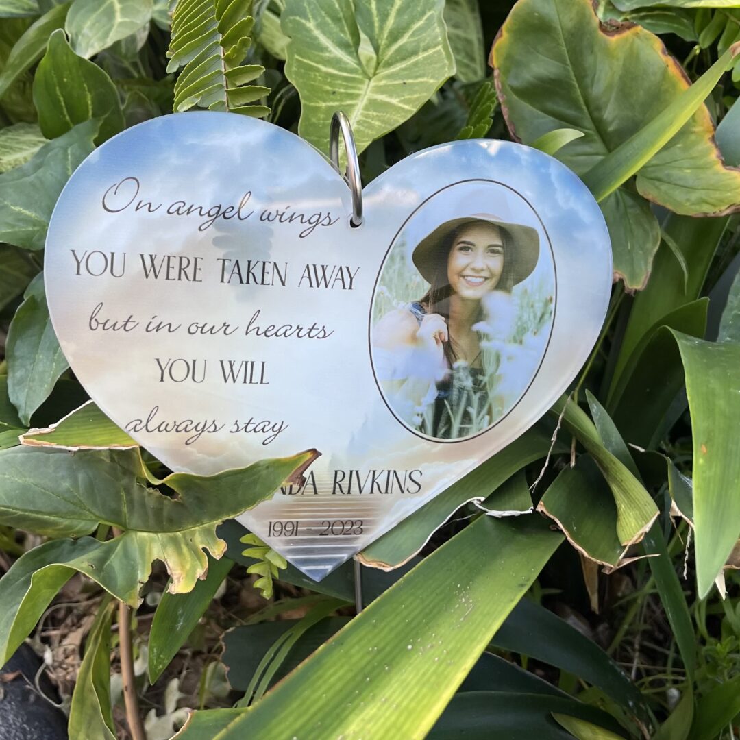 memorial garden plaque