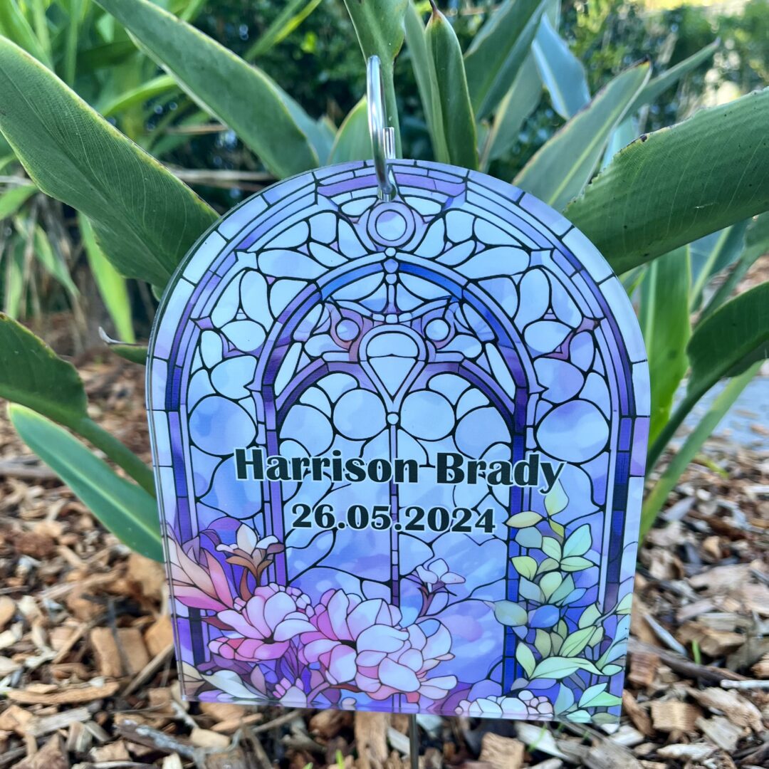 memorial garden plaque