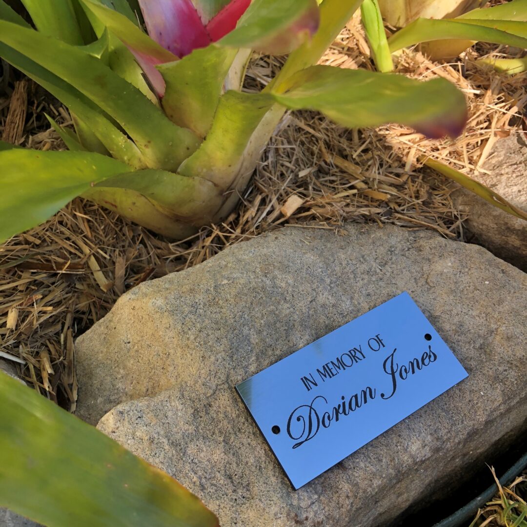 Memorial Plaque. memorial gift
