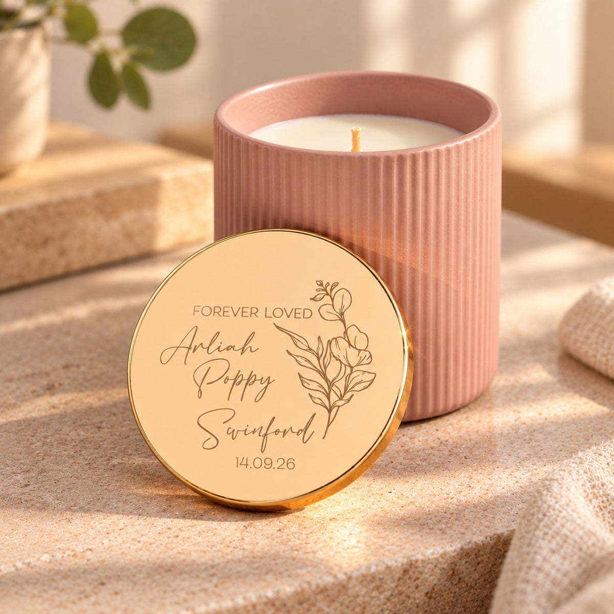 memorial candle forever loved