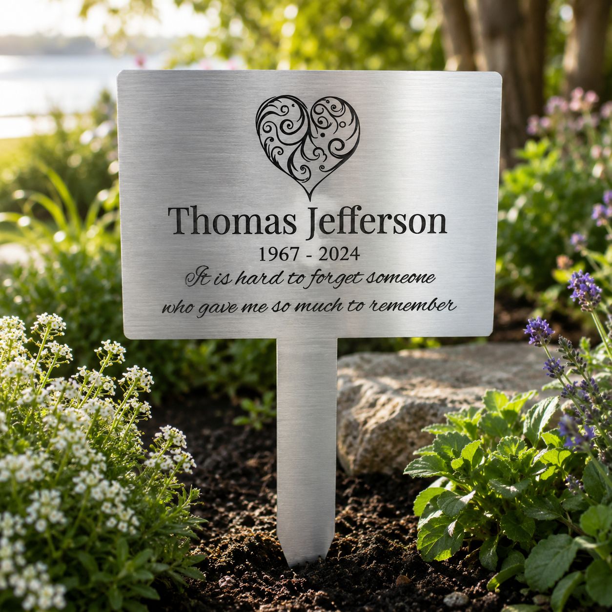 memorial garden plaque