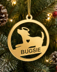 personalised pet memorial christmas ornament mirror acrylic