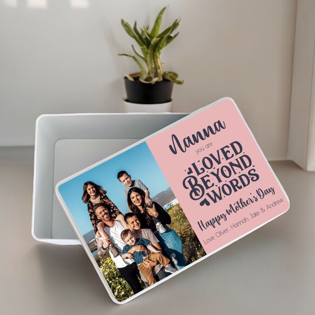 mothers day tin, personalised tin