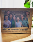 Personalised Happy Mother’s Day wood photo block