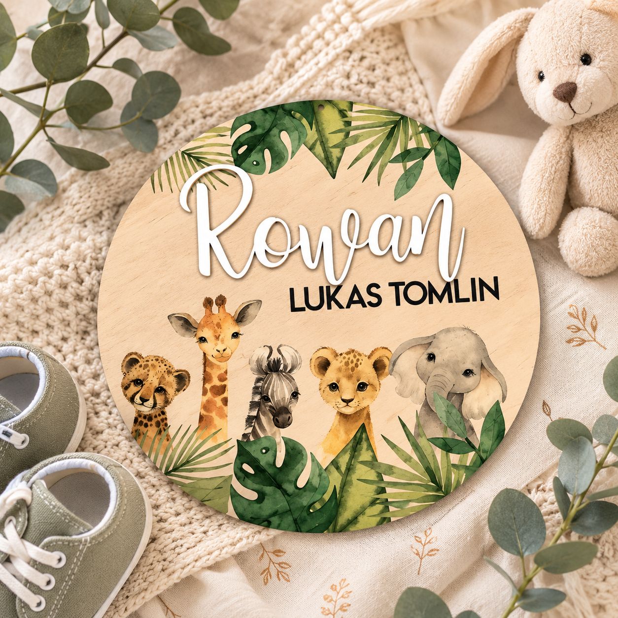 birth announcement disc