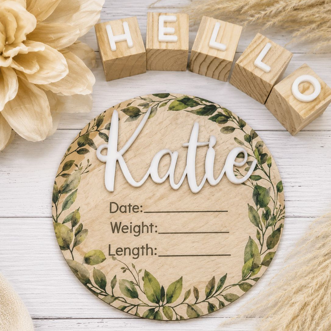 personalised birth announcement dsc