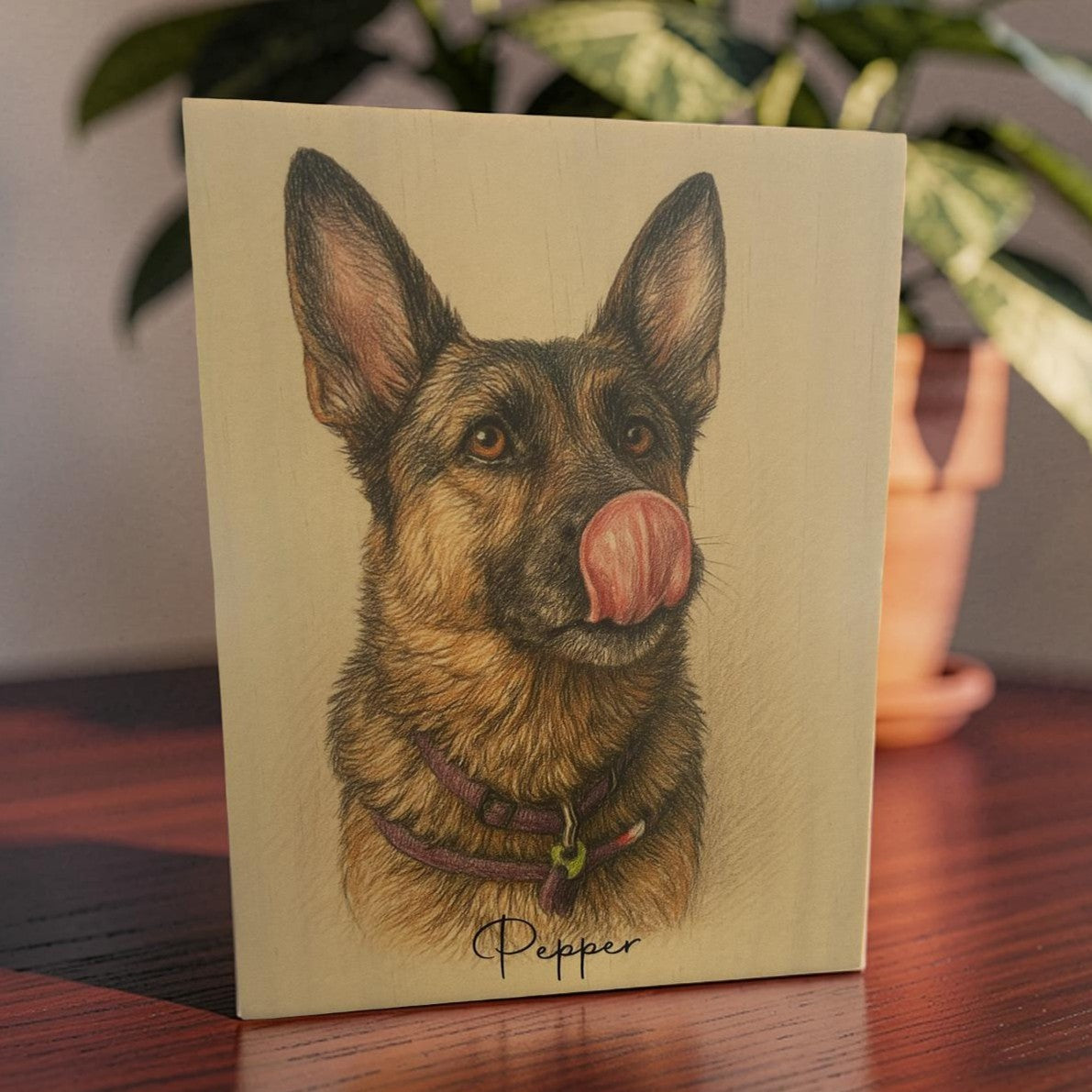 pet memorial portrait