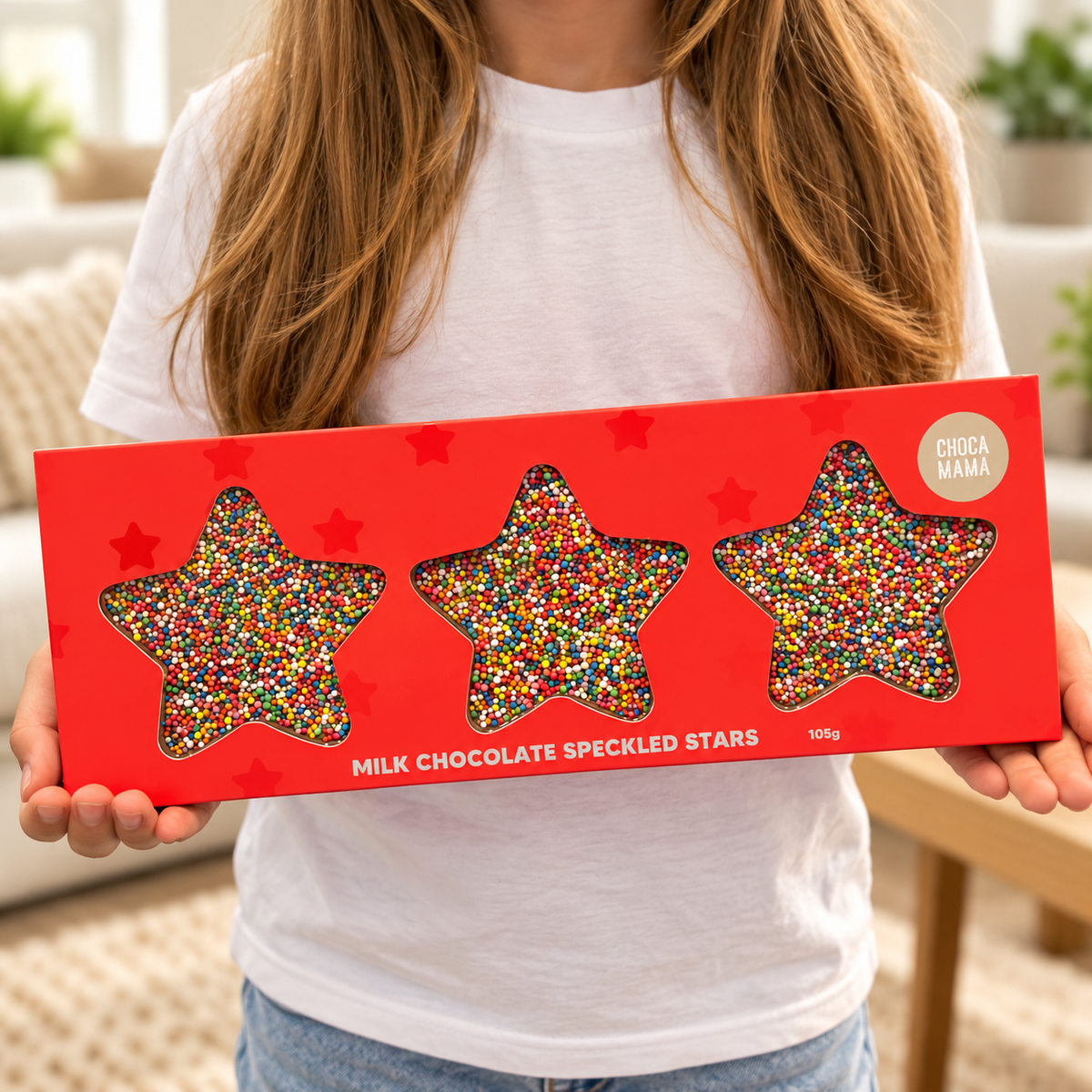 giftboxed speckled stars