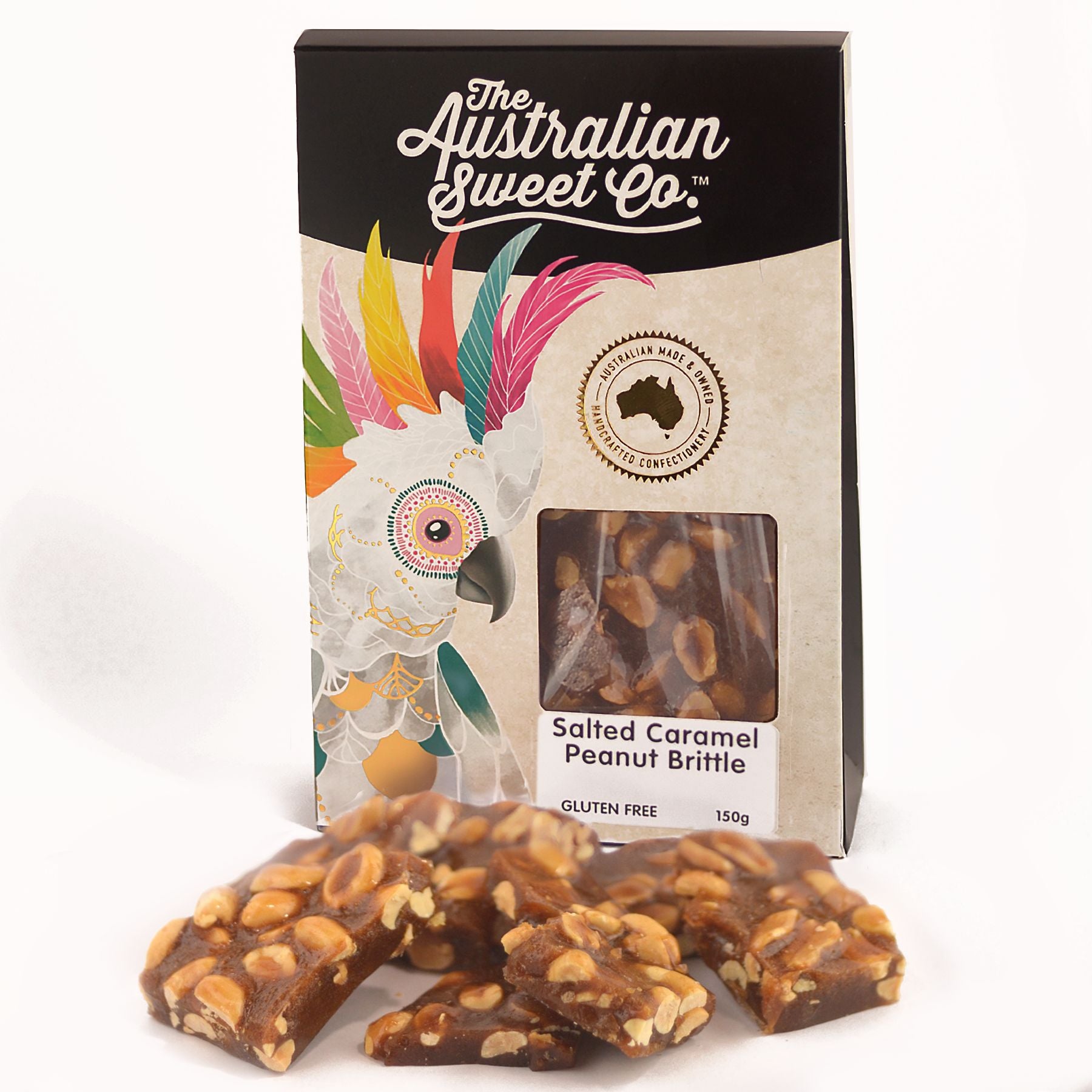 salted caramel peanut brittle