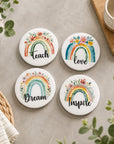 rainbow teacher magnets
