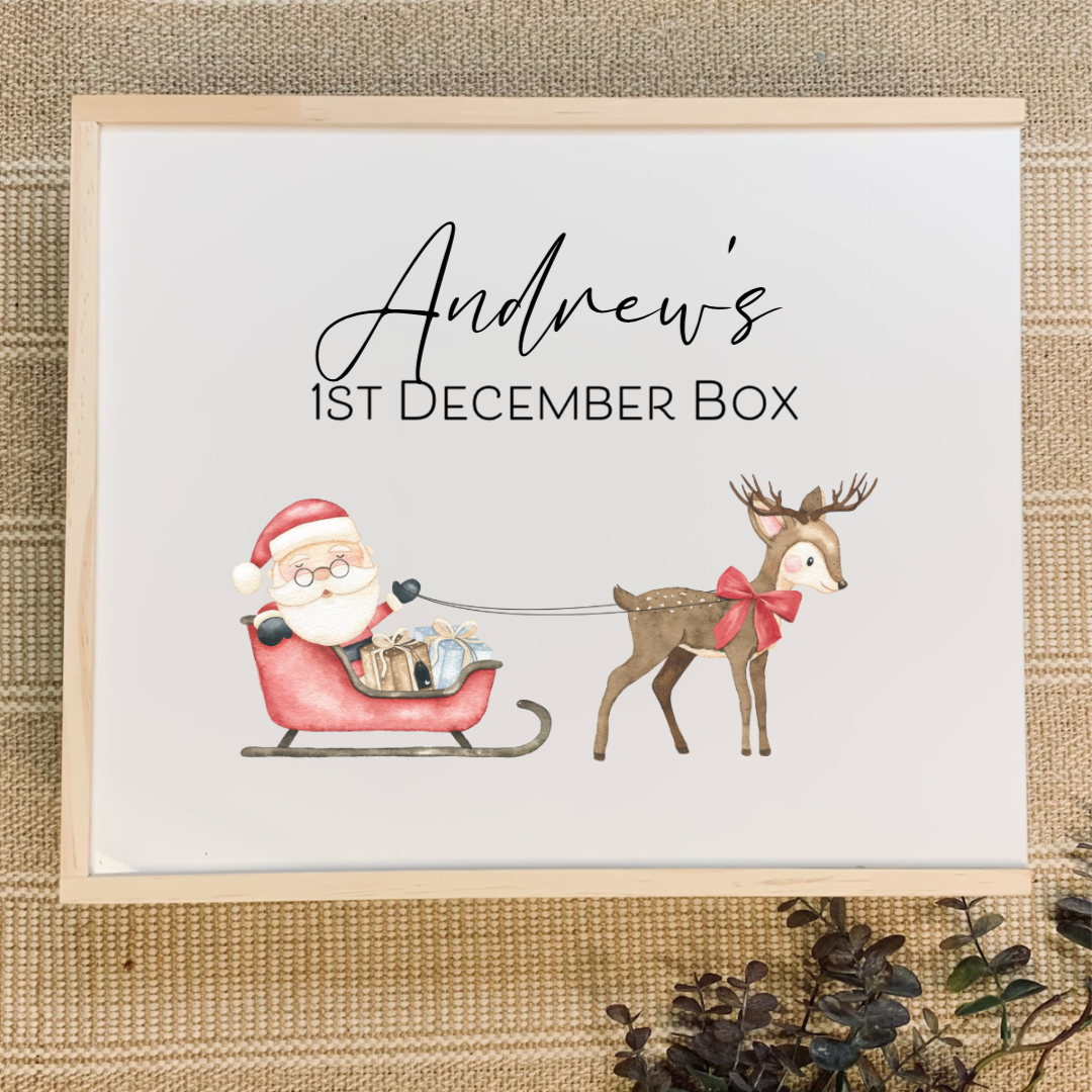 Santa Sleigh Christmas Box