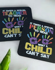 personalised-Coasters Special education teacher quote coaster