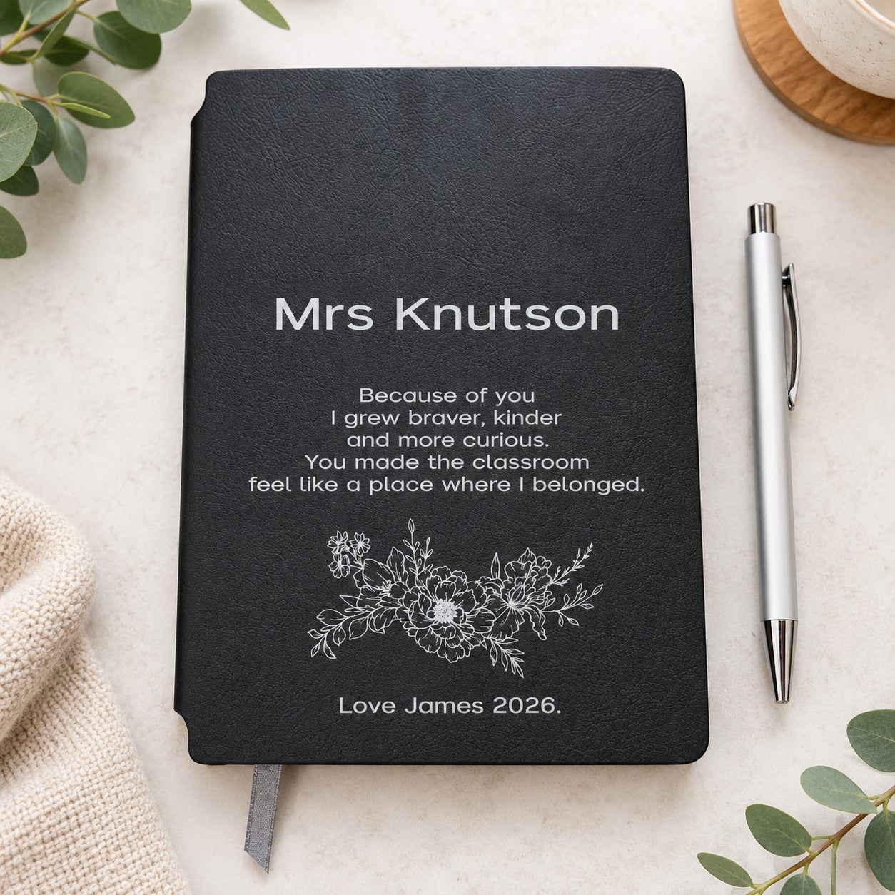 Teacher book and pen set