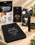 Sympathy gift hamper with For All the Things I Never Got to Say remembrance journal