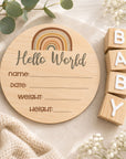 baby announcement disc