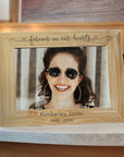Personalised memorial photo frame forever in our hearts