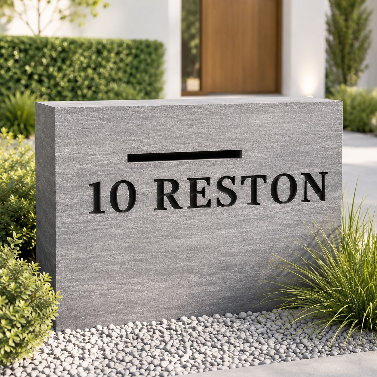personalised house number sign