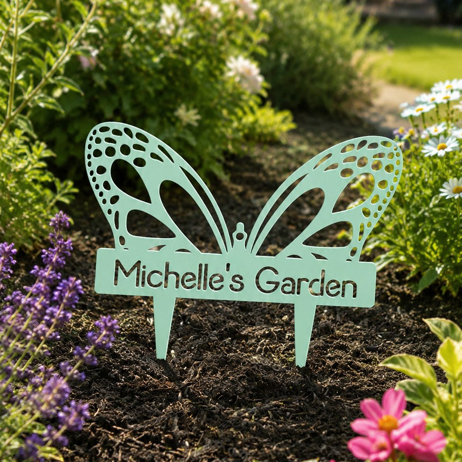 custom garden stake butterfly