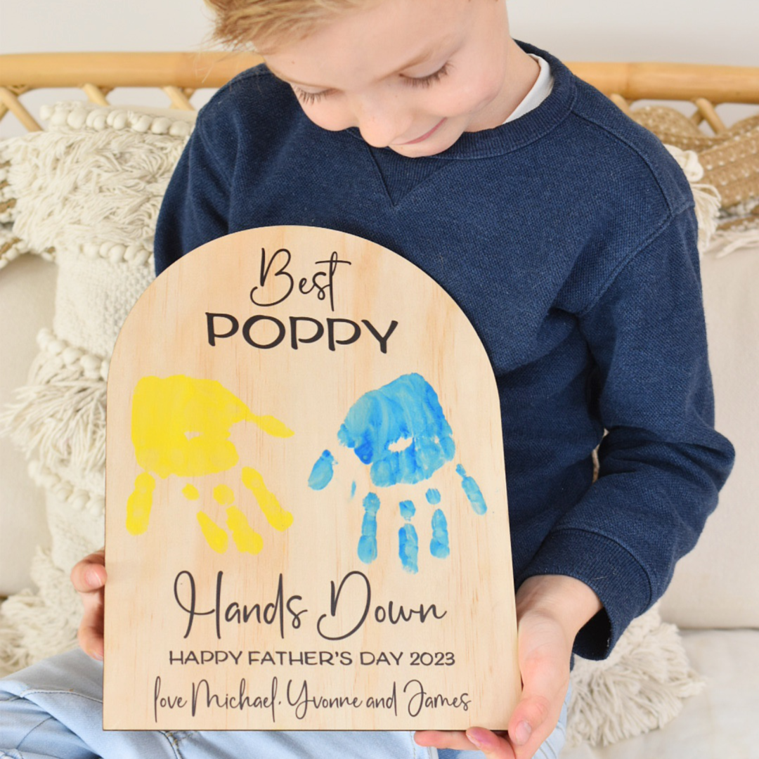 hand print plaque