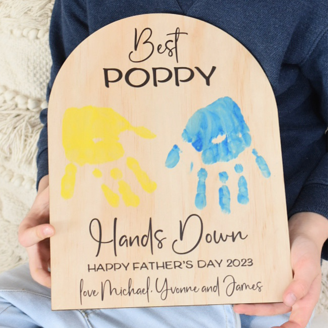 hand print plaque