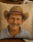 art portrait cushion