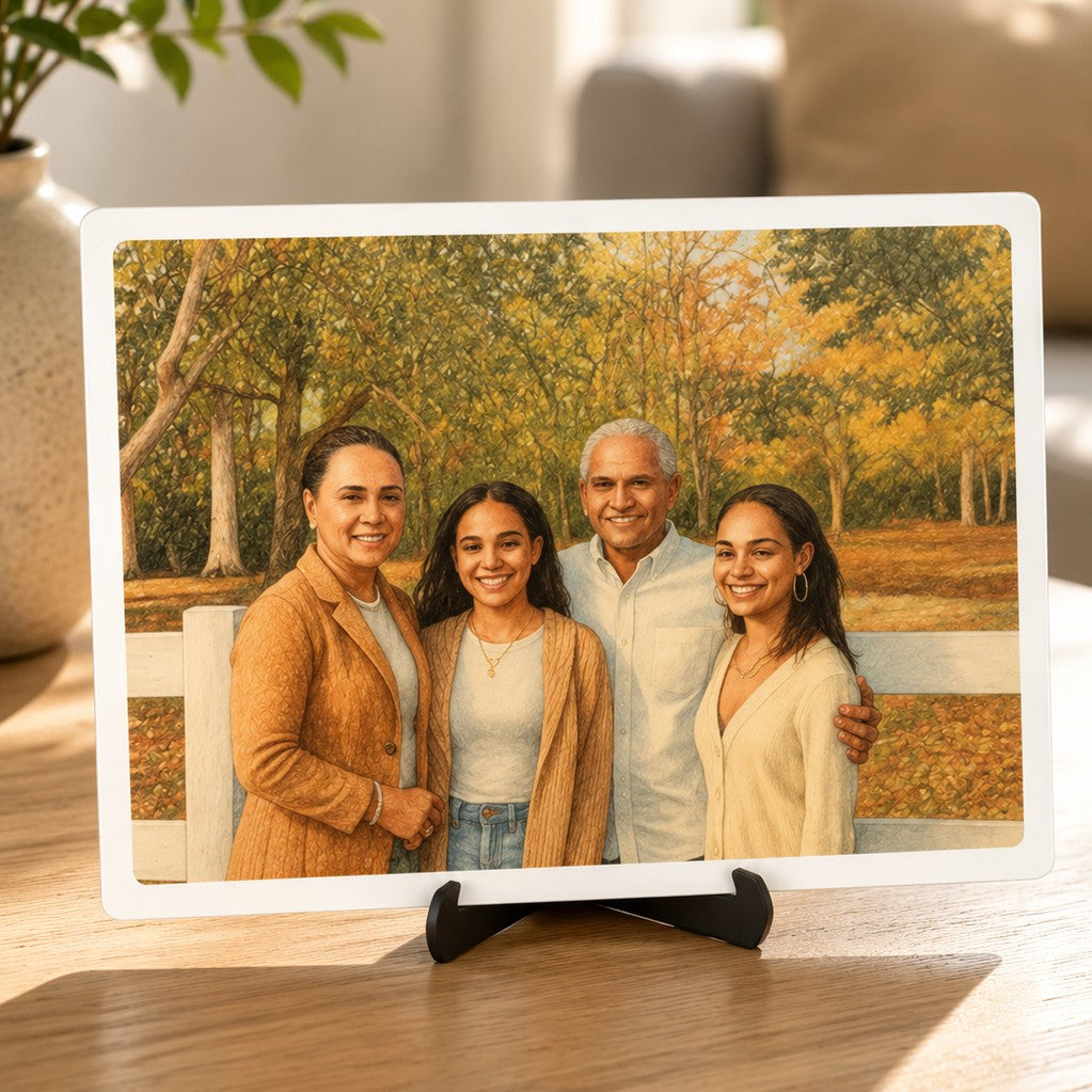 family portrait art style