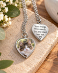 Personalised pet ashes necklace