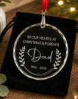 at christmas memorial ornament